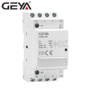 GEYA 220V AC Rail Din Ménage AC Contacteur Modulaire RoHs 20A 4P 2NO2NC