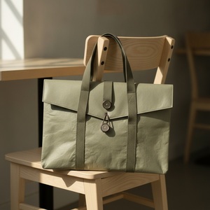 Bolsa de Transporte para Portátil Impermeable de Tyvek Personalizada, 37x26cm, con Asa Superior, Impresión de Logotipo Personalizado, Color Personalizado, OEM, Venta al Por Mayor, Regalo Corporativo - Product Image 4