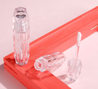 Tube à lèvres transparent en forme de losange de 2,5 ml, tube à lèvres DIY, tube à gloss