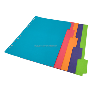 Phong cách A4 kích thước nhiều màu Loose-Leaf tài liệu Divider mới dẫn đến các trang riêng biệt-thư mục tập tin phụ kiện - Product Image 5