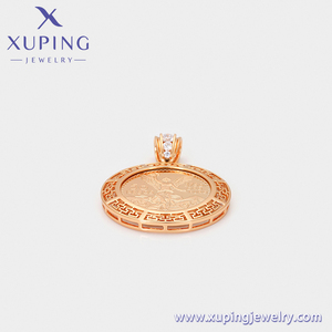 X000809804 Bijoux XUPING Plaqué <span class=keywords><strong>Or</strong></span> 18 carats Bijoux de Mode Pendentifs Pièce de Monnaie Mexicaine <span class=keywords><strong>50</strong></span> <span class=keywords><strong>Pesos</strong></span> Unisexe Breloques Hip Hop pour Collier Chaîne - Product Image 3