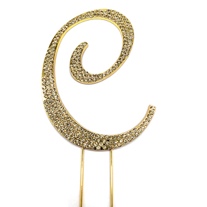 Wholesale Fashion Capital English <strong>Letters</strong> <strong>a</strong> to Z Crystal Rhinestone <strong>Cake</strong> Topper <strong>for</strong> Birthday Party <strong>Cake</strong> Decoration - Product Image 2