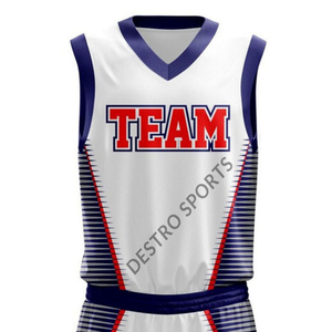 Ventes en gros d'uniformes de basket-ball réversibles pour adultes, respirants, antibactériens, à séchage rapide, avec logo personnalisé - Product Image 2