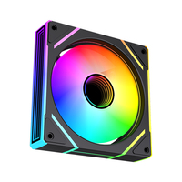 AntarcChill 2026 Nuevo Ventilador de Refrigeración para Caja de Ordenador RGB, Enfriador de Aire para CPU, 120*120*25, Negro, Ventilador de Refrigeración para PC Gaming con Luces LED