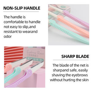 <span class=keywords><strong>Tondeuse</strong></span> à poils pour le visage en acier inoxydable Shaper Rasoir portable Rasoirs à sourcils Ensemble de rasoirs pour femmes - Product Image 5