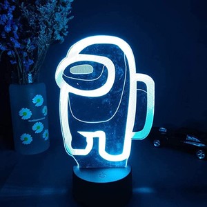 Mesa de café decoración del Led Sensor lámpara entre nosotros la noche de juego de luz de neón 7 cambio de Color 3D Luz - Product Image 6
