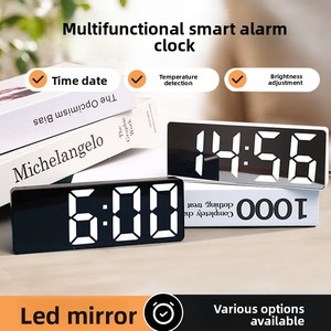 <span class=keywords><strong>Réveil</strong></span> intelligent spécial étudiants 2026 – Nouvelle horloge numérique LED <span class=keywords><strong>de</strong></span> bureau <span class=keywords><strong>haut</strong></span> <span class=keywords><strong>de</strong></span> <span class=keywords><strong>gamme</strong></span>, style européen, lumineuse dans le noir - Product Image 5