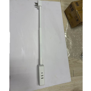 Electrical Outlet Extender 2 Outlets White <b>Wall</b> <b>Mount</b> Desk Sofa Bedside <b>Table</b> Use - Product Image 4