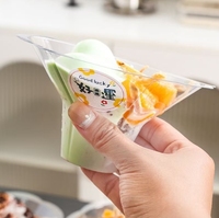 Usine en stock 320ml clair PET tasses en plastique Dessert crème glacée bol Transparent jetable fleur rasée glace neige cône tasse