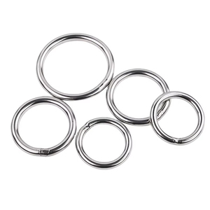 10 pièces 5*40 5*45 5*50mm 304 anneau en <span class=keywords><strong>acier</strong></span> inoxydable soudé joint torique solide cercle hamac anneau de connexion - Product Image 1