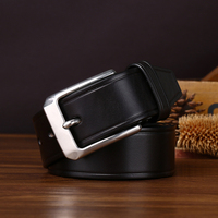 Sabuk Jeans Pria Vintage Embossing, Kulit Asli Berkualitas Tinggi, Gesper Baja Anti Karat, Sabuk Kulit untuk Pria, Sabuk Kulit Sapi Asli, Fashion