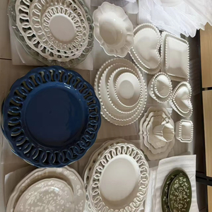 Assiettes en céramique de haute qualité au design personnalisé, vaisselle en porcelaine colorée, vente en gros à bas prix. - Product Image 1