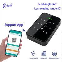 Lector de Tarjetas RFID NFC de Proximidad OSDP DF EV3 de 13.56MHz, Lector de Códigos de Barras QR con RS485, Wiegand26/34, TTL, RJ45, para Control de Acceso, 360