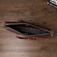 Tas Bahu Pria Bermotif Buaya Tas Bisnis Tas Selempang Modis Katun Nilon Tahan Air Kelas Atas