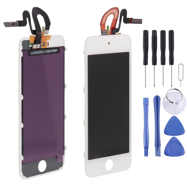 100% Tested Display 3 in 1 for iPod Touch 5 / 6 / 7 (Original LCD + Original Frame + Original Touch Pad)(White) Replacement