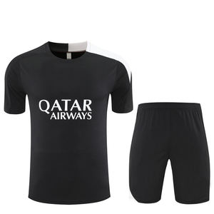 Uniformes de Fútbol de Verano, Conjunto de Entrenamiento de Manga Corta, Jersey 25/26 París, Transpirable, Poliéster de Secado Rápido, Cuello Redondo, Unisex, Deportivo - Product Image 1