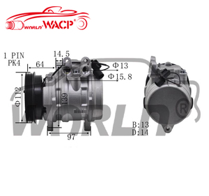Compresor F500KP1AA03 977011C100 compresor de <span class=keywords><strong>aire</strong></span> <span class=keywords><strong>acondicionado</strong></span> automático HS11 <span class=keywords><strong>para</strong></span> <span class=keywords><strong>Hyundai</strong></span> <span class=keywords><strong>Getz</strong></span> <span class=keywords><strong>para</strong></span> KIA Morning 2002-2009 WXHY018 - Product Image 1