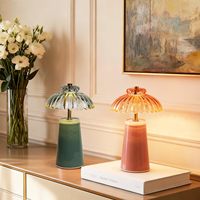 Nouvelle Lampe LED sans Fil Moderne et Élégante en Forme de Fleur, Décorative de Bureau, Ambiance Romantique, Intensité Réglable, pour Chambre, Hôtel, Armoire, Veilleuse