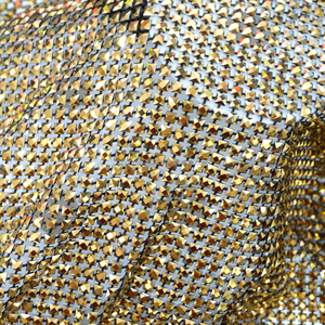 SH008 Precio de fábrica Diamante cuadrado Crystal Net Fabric Elástico <span class=keywords><strong>Aurum</strong></span> cuadrado Rhinestone Beads Mesh - Product Image 6