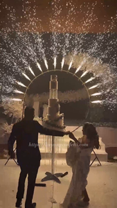 آلة إطلاق شرارة الألعاب النارية بجهاز تحكم عن بعد على شكل قوس نصف دائرة لتزيين حفلات الزفاف والمسرح - Product Image 3