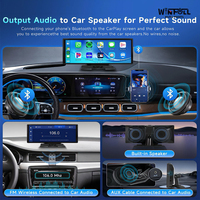 Écran CarPlay sans fil Winfull CP04 10,26 pouces, commande vocale intelligente, autoradio stéréo GPS, navigation, montage sur tableau de bord, 1600x600 Linux