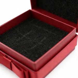 Bulk Wholesale Custom logo Jewelry Two Pieces Rigid Green Jewelry <b>Boxes</b> with Side Bow square Premium Cardboard Lid and Base Box - Product Image 5