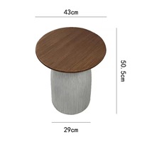 Table à thé minimaliste nordique petite table basse pour salon balcon côté canapé coin ou extérieur chez l'habitant/café utilisation
