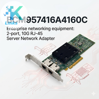 Carte d'interface réseau filaire BCM957416A4160C Broadcom P210TP, adaptateur Ethernet serveur double port 10GbE PCI Express 3.0x8 en stock