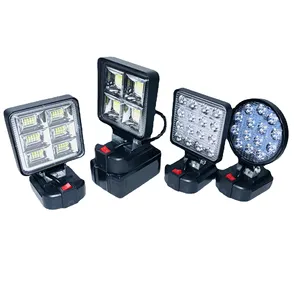 Henglai Led Dc 20V ayarlanabilir pil manyetik taban çalışma ışığı için MAKI-TA pil