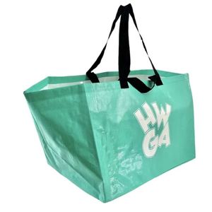 Custom Logo Insulated PP Woven Tote <b>Bag</b> Shoulder Strap Eco-Friendly <b>Material</b> Large Capacity Reusable Shopping <b>Bag</b> for - Product Image 3