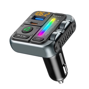 Chargeur de voiture MT04A avec barre lumineuse LED, PD 45W, QC 3.0, radio FM sans fil, basses et aigus, BT 5.3, WAV <span class=keywords><strong>MP3</strong></span>, charge rapide - Product Image 2