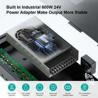 C-165PD Sipolar Casing aluminium 600W 16 usb-c 5V/3A 9V/3A 12V/2.5A dengan kipas pengisi daya Cepat Pd