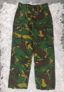 Pantalones a prueba de viento DPM tácticos británicos originales de los años 1970 con cierre de cinturón cruzado Pantalones de combate <span class=keywords><strong>Woodland</strong></span> - Product Image 2