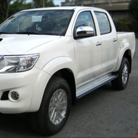 Marchepieds latéraux pour Toyota Hilux Vigo, en aluminium de haute qualité, installation facile, paire gauche et droite.