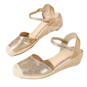 Sandalias de Tacón Alto Romanas de Una Sola Tira, Estilo Coreano, a la Moda para Mujer 2026, Cómodas y Suaves, con Plataforma de PU, Zapatos de Verano y Primavera - Product Image 1