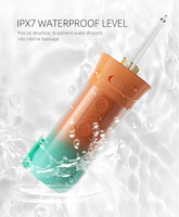 Irrigateur buccal à impulsions d'eau IPX5 Hydropulseur étanche USB Rechargeable Irrigateur buccal pour orthodontiste