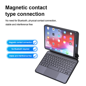 Ốp bàn phím thông minh đa điểm cảm ứng cho iPad Pro 11 inch M4 A2836 A2837 A3006 & iPad Air, có đèn nền RGB, sản phẩm mới - Product Image 3