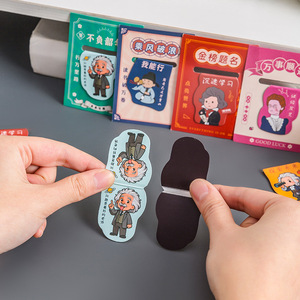 Cartoon Celebrity Magnetic <b>Bookmark</b> Reusable Student Folding Book Clip Inspirational Text Gift for Young People - Product Image 2