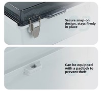 Caja de Conexiones Eléctrica IP67 ABS, Caja de Conexiones de Alimentación, Carcasa Protectora para Instrumentos Electrónicos para Uso Industrial y Comercial