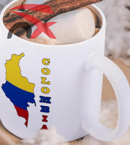 Logotipo personalizado Color Cerámica Regalo Tazas de <span class=keywords><strong>leche</strong></span> Bandera NACIONAL DE <span class=keywords><strong>Colombia</strong></span> Taza Tazas de café <span class=keywords><strong>con</strong></span> asa - Product Image 3
