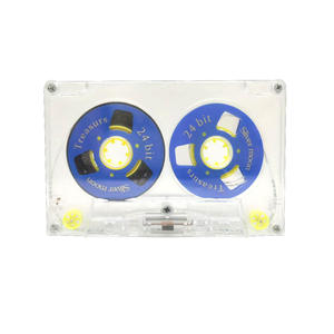 Cinta magnética de 45 minutos y 24 bits, impresa en azul, tipo I, con carcasa transparente, para cintas de cassette abiertas, para hacer mixtapes retro, regalos DIY. - Product Image 1