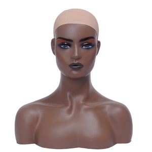Perruque de <span class=keywords><strong>tête</strong></span> américaine avec coiffe <span class=keywords><strong>à</strong></span> épaule, modèle pour l'afrique <span class=keywords><strong>et</strong></span> les états-unis avec présentoir de maquillage, populaire, - Product Image 1