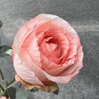 4-Köpfiger Künstlicher Rosenstrauß aus Mailand, Künstliche Seidenblumen, Plastik-Blumenarrangement, Ornament für Hochzeitsdekorationen und Zeremonien