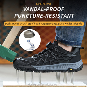 <span class=keywords><strong>Zapatos</strong></span> de Seguridad Unisex de Alta Calidad con Puntera de Acero <span class=keywords><strong>Negra</strong></span>, Antiaplastamiento y Antipinchazos, Transpirables, para Trabajo Industrial en Fábrica, Reciclables - Product Image 2