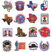 Patchs brodés thermocollants personnalisés avec logo pour casquettes de camionneur, vêtements et sacs – Motifs Western Cowboys et Cowgirls