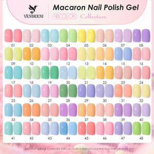 Новинка от Vendeeni: Набор гель-лаков «Макарон» из 48 цветов, без TPO и HEMA, OEM/ODM, индивидуальный дизайн. - Product Image 4