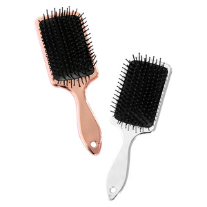 Peigne à cheveux massant à coussin d'air Wanmei, dents en acier inoxydable, or rose et argent brillant, peigne lissant professionnel pour salon - Product Image 4