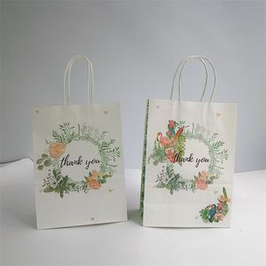 Sac fourre-tout en papier kraft pour cadeaux, biscuits, bonbons, idéal pour les anniversaires, les baby showers, les mariages et les décorations de fête - Product Image 1