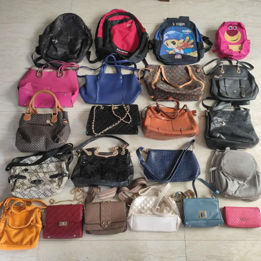 Good Quality School Backpack Men Women Second Hand Used Bags Mix Bag Collection Bulk Stock