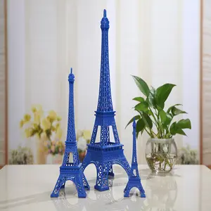 Цветная модель Zakka с изображением Эйфелевой башни, реквизит для фотосъемки, металлические поделки, оконный дисплей